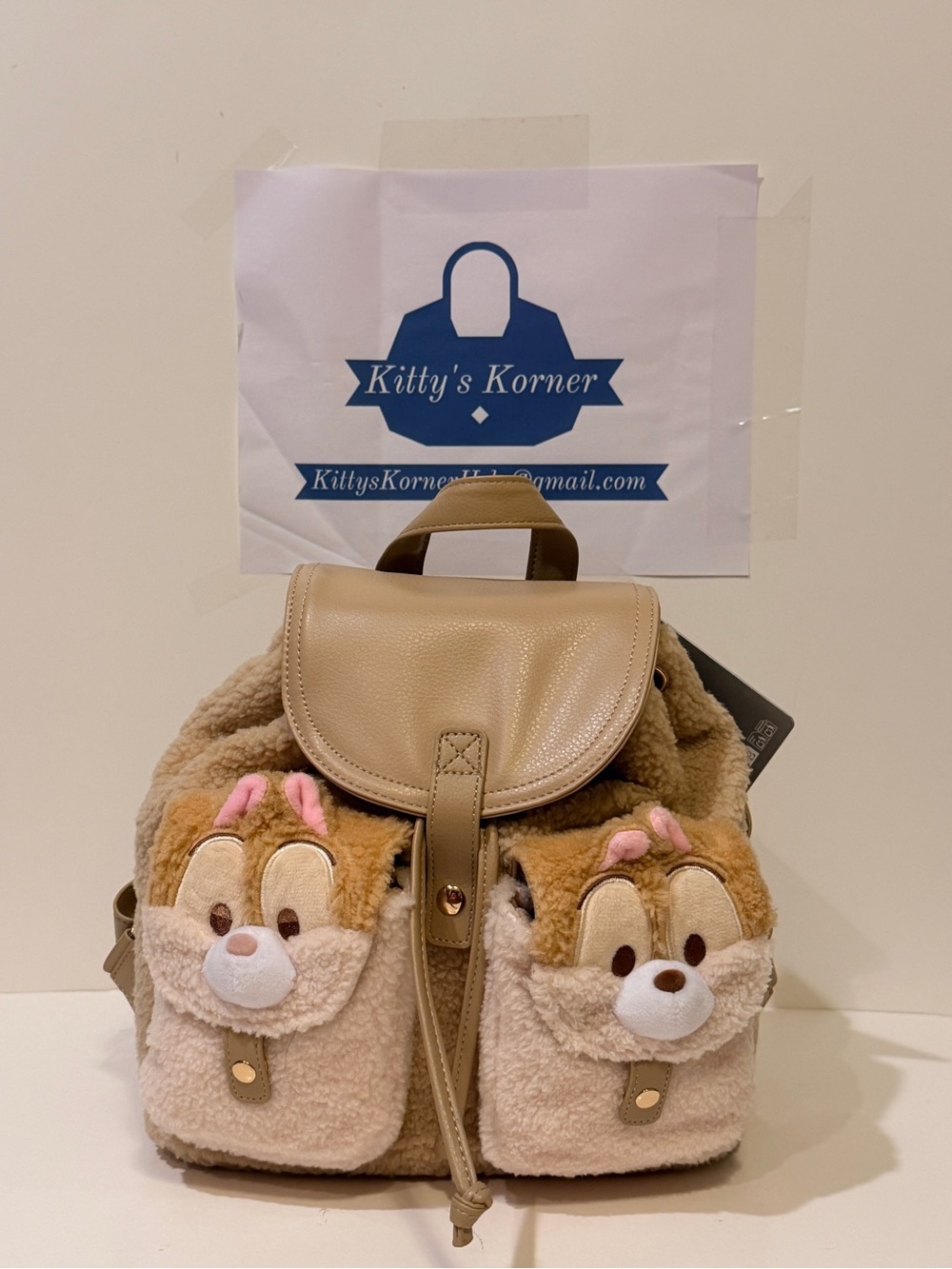 NWT Disney’s Chip ‘n’ Dale Polar Fleece Backpack